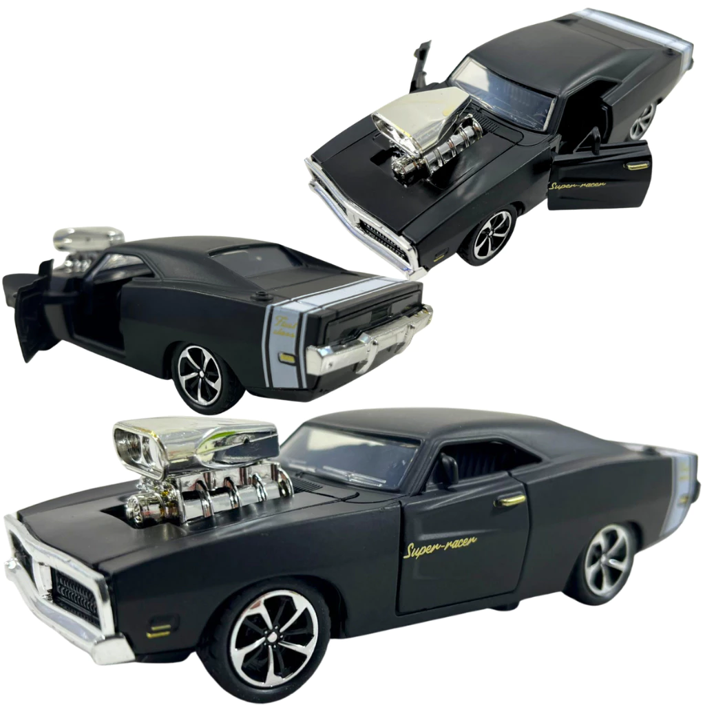 Carrinho de Metal Opala Dodge Charger Ferro Clássico Antigo Miniatura Lincoln