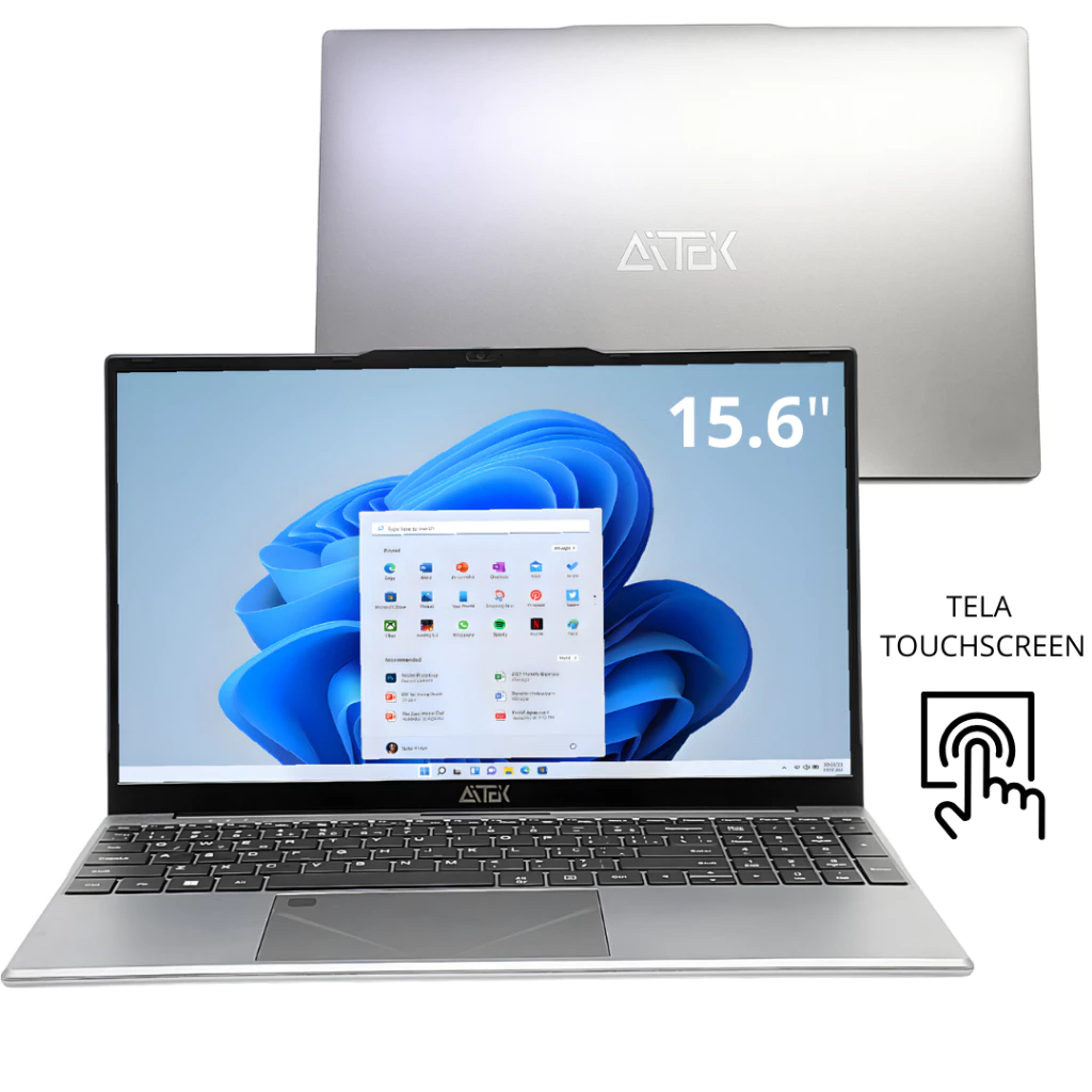 Notebook 15.6″ Touchscreen Full HD IPS Intel N5095 Quad-Core 16GB DDR4 512GB SSD Windows 11 Pro: Potência e Tecnologia ao Seu Alcance