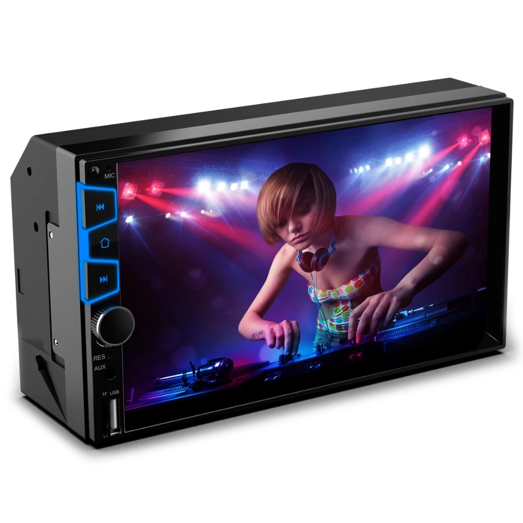 Central Multimídia Universal MP5 Espelhamento Android iOS 7 polegadas 2Din WK70S