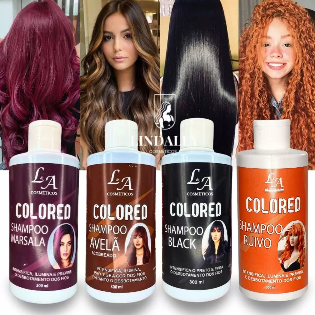 Shampoo Escurecedor Cabelos Brancos Tonalizante Colored 300ml – Efeito 100% Natural e Super Resultado
