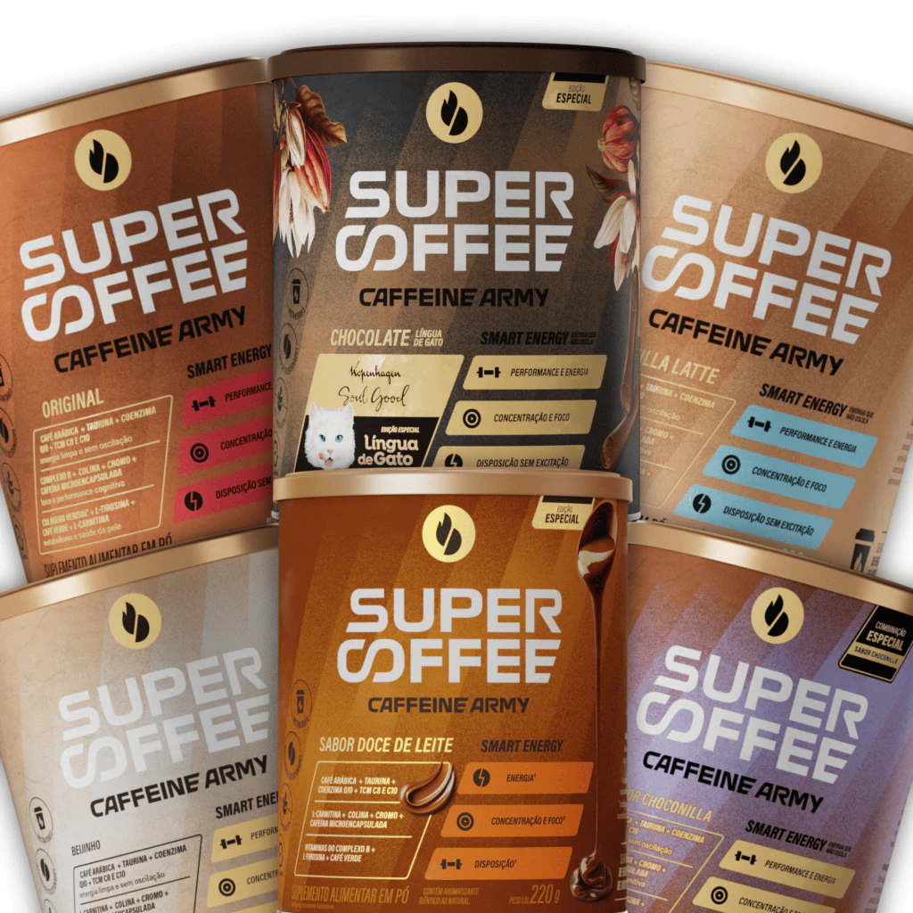 Supercoffee – Caffeine Army – Todos os Sabores – Classic Size (220g) – Energia e Foco para o Seu Dia