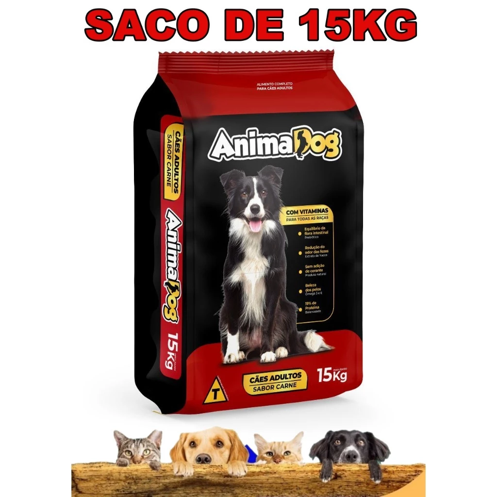 Ração Para Cachorro 15kg Super Premium, Premium Especial, Premium de Alta Qualidade Para Cão Adulto.