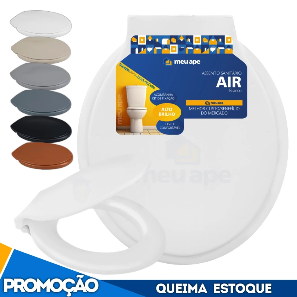 Assento Sanitário Tampa Vaso Básico Oval Celite Deca Logasa Icasa Incepa Air: Qualidade e Conforto para Seu Banheiro