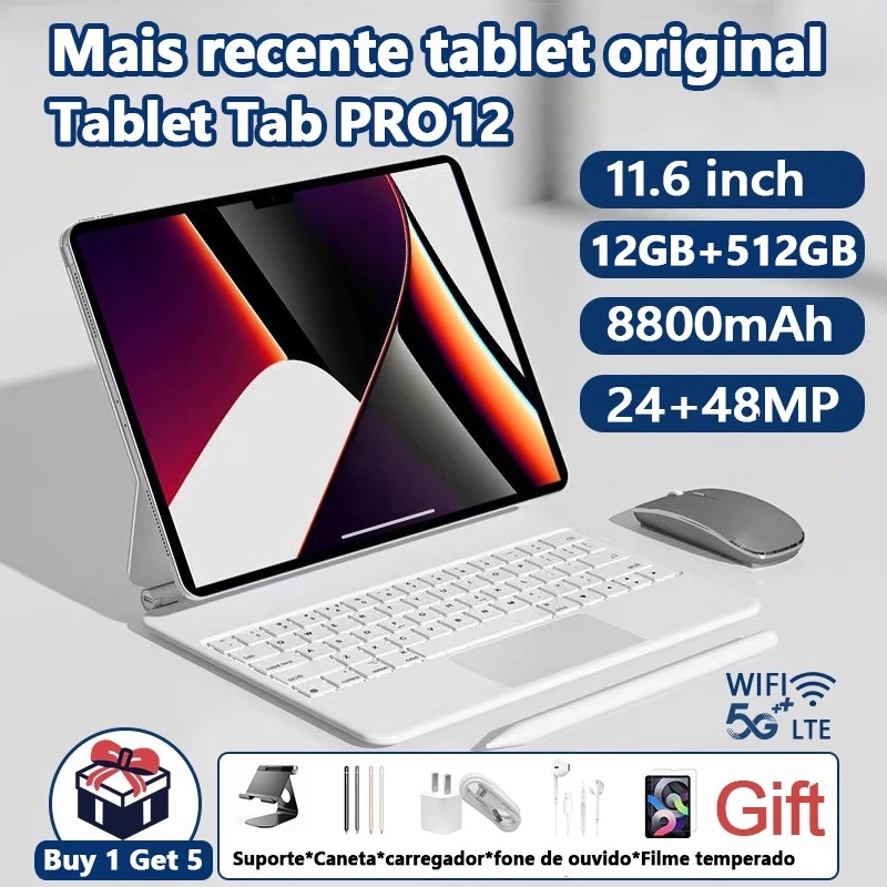 Poder de Processamento e Mobilidade Visionária: Tablet PRO12! 🚀💻