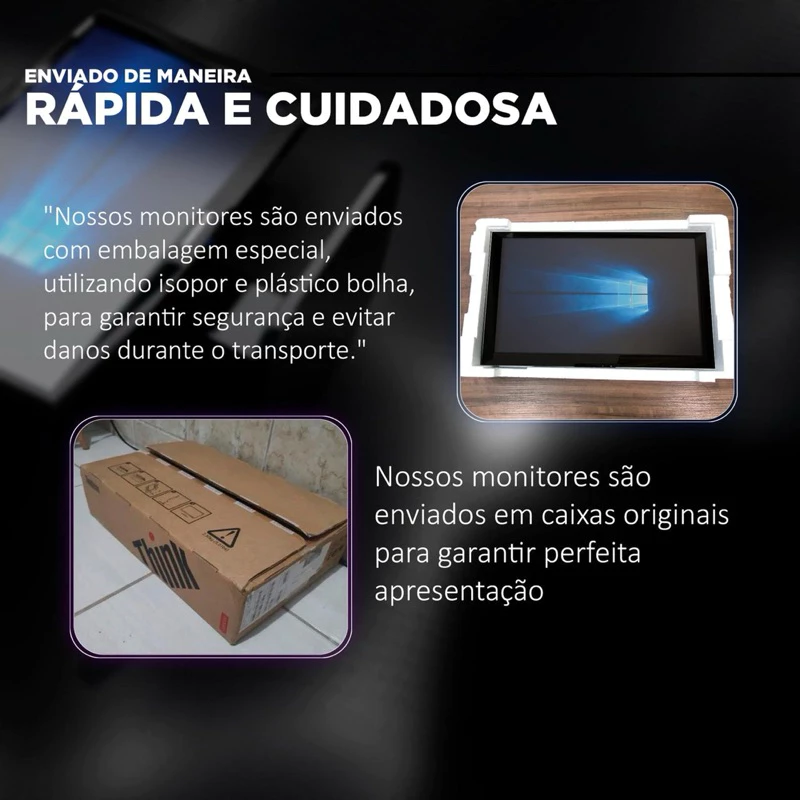 Eficiência Visual e ROI Inteligente: Monitor Lenovo 20”! 🖥️✨